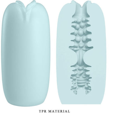 Masturbator Impermeabile Blu con Guaina Stimolante per Piacere Intenso